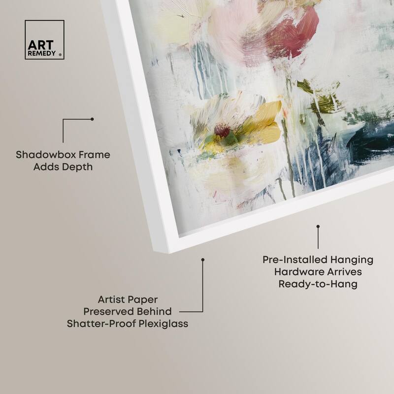 Dripping Colors IV Shadowbox by Art Remedy