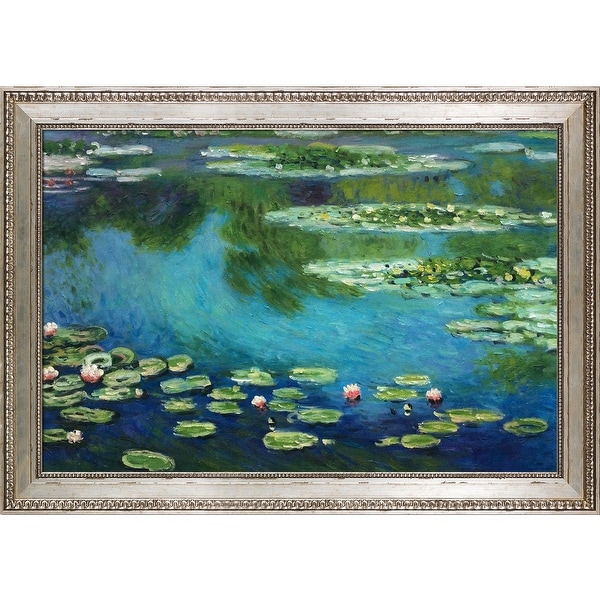 Claude Monet 'Water Lilies' Hand Painted Oil Reproduction