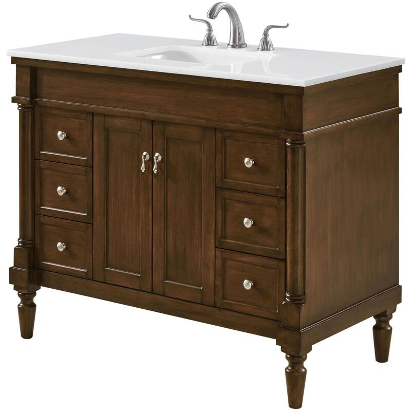 Elegant Lighting VF13042-VW Lexington 42" Free Standing Single Basin