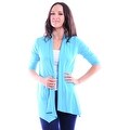 preview thumbnail 2 of 14, Simply Ravishing Women's Basic 3/4 Sleeve Open Cardigan (Size: Small-5X)