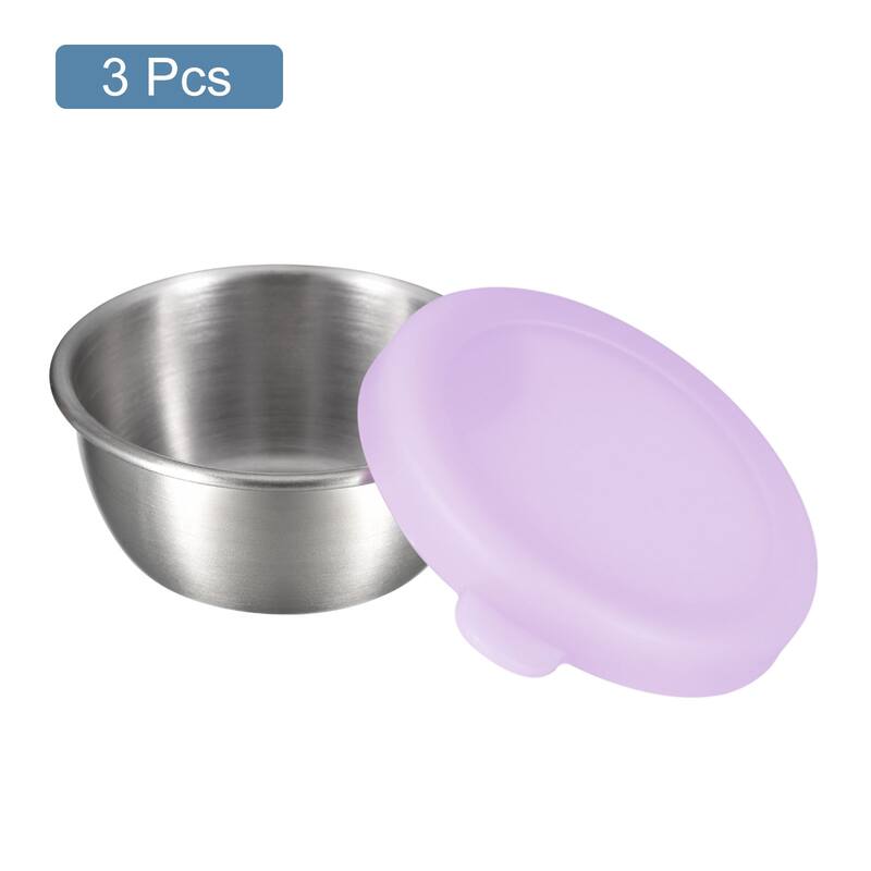 3pcs Salad Dressing Container 1.7oz Small Condiment Containers w lids - 50ml / 1.7oz