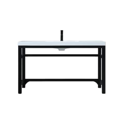 Elegant Lighting VF14554 Raya 54" Free Standing Single Basin Vanity