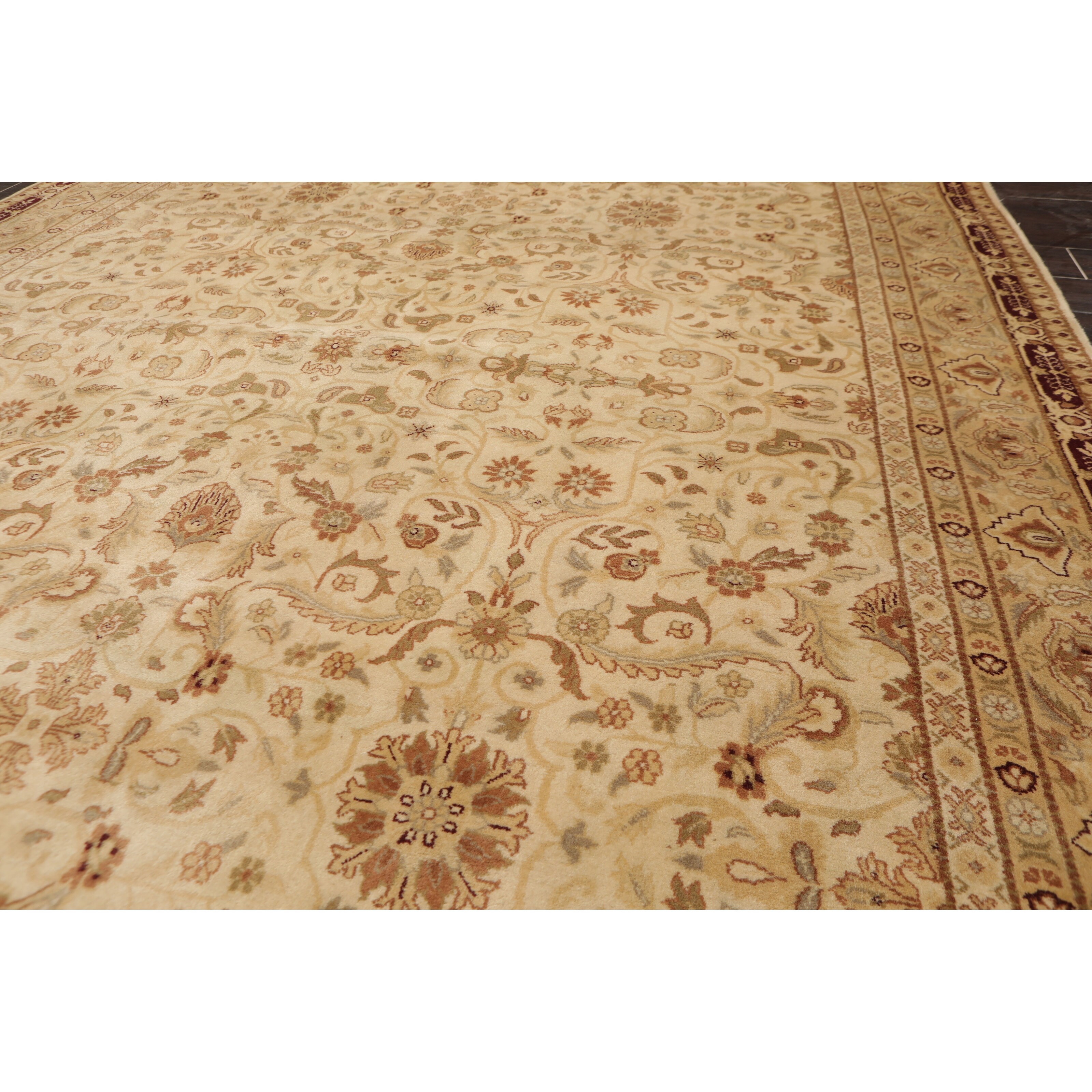 Shop Hand Knotted Palace Runner 150 Kpsi Beige Maroon Persian Oriental Area Rug Wool Traditional Oriental Area Rug Palace On Sale Overstock 31523753