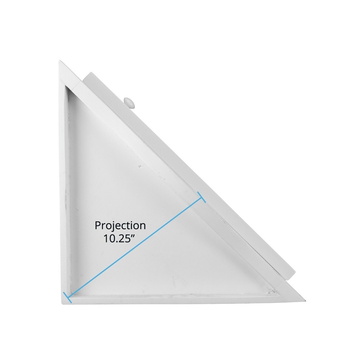 Shop Corner White Wall Mount Medicine Cabinet Recessed Door Fully Pre Assembled Hardware Included Overstock 12364147