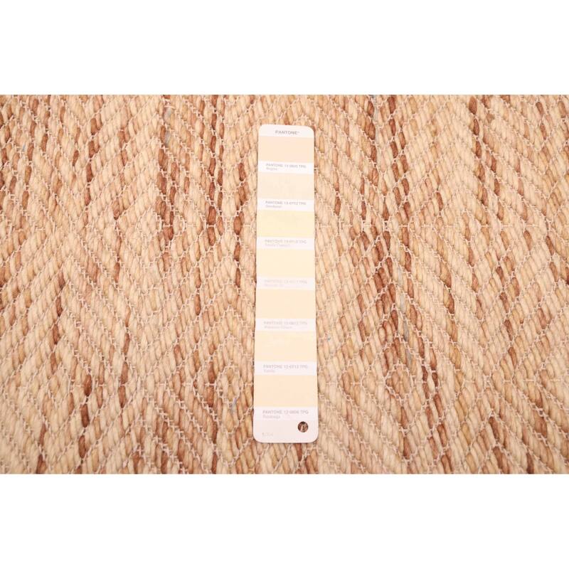 ECARPETGALLERY Braid weave Sienna Cream Wool Rug - 5'1 x 7'8