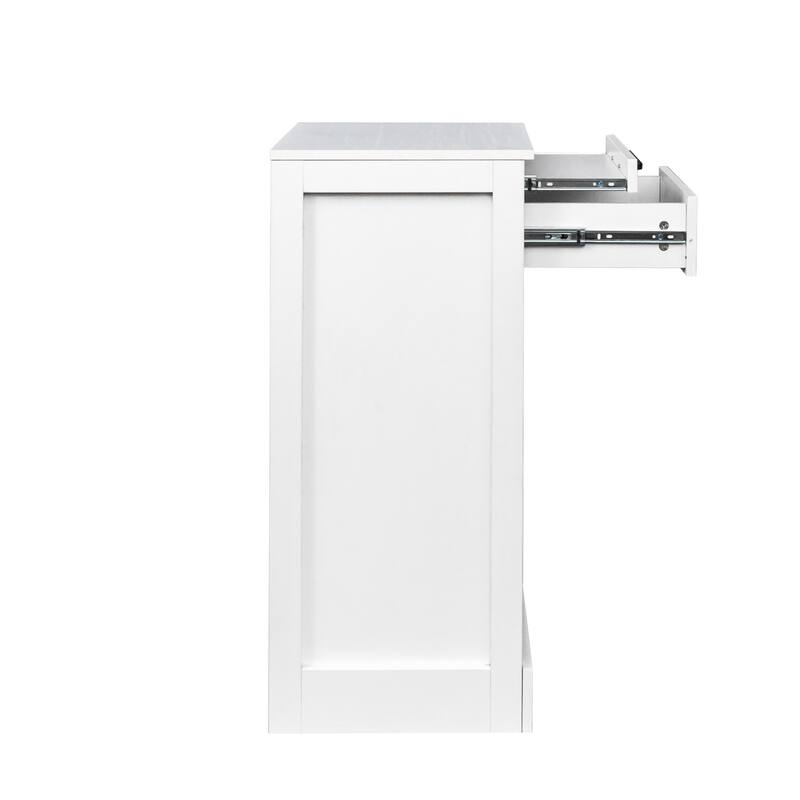 GDF Studio - Centennial Modern 35.43" Tall Modular Wine Bar Buffet Cabinet Storage