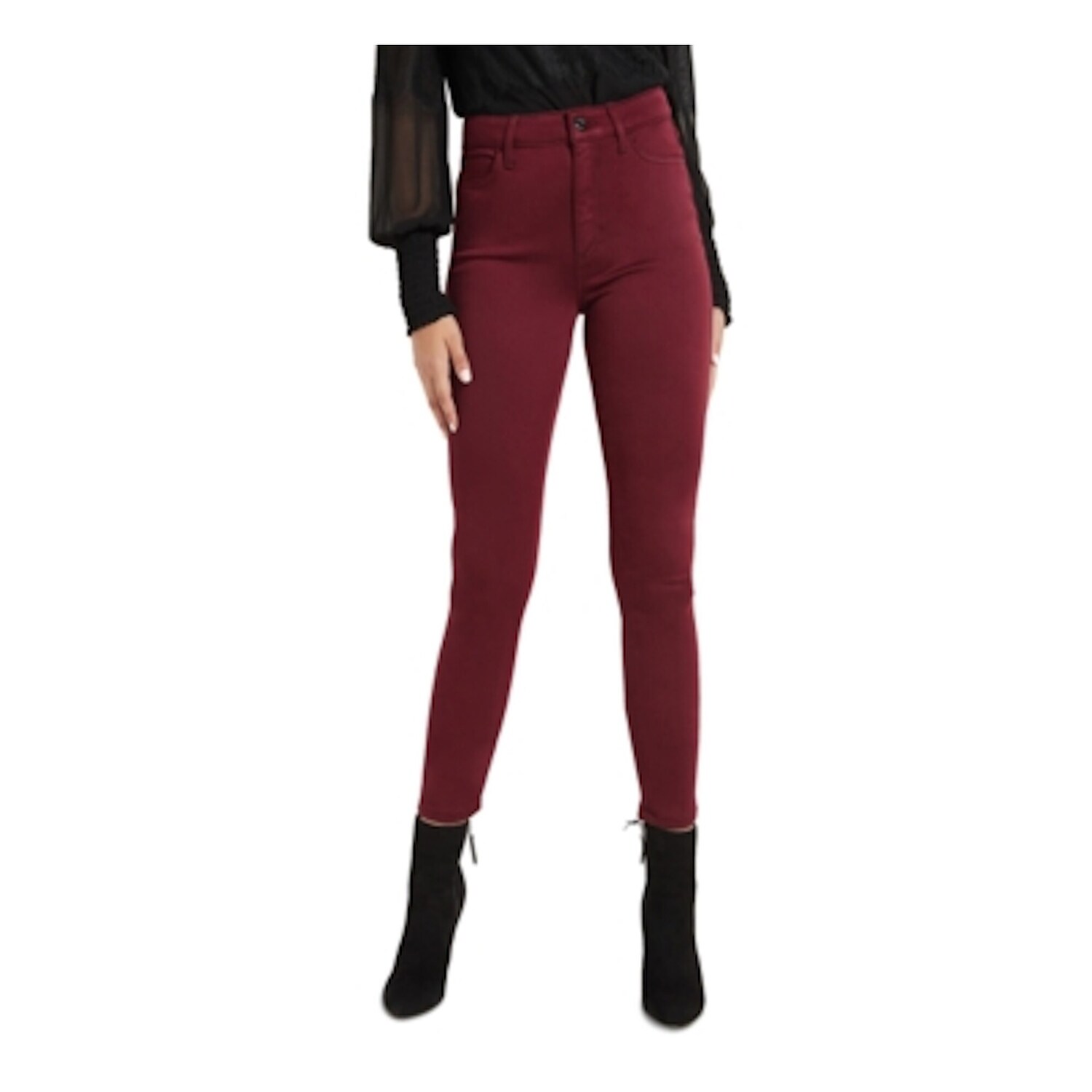 maroon skinny jeans womens