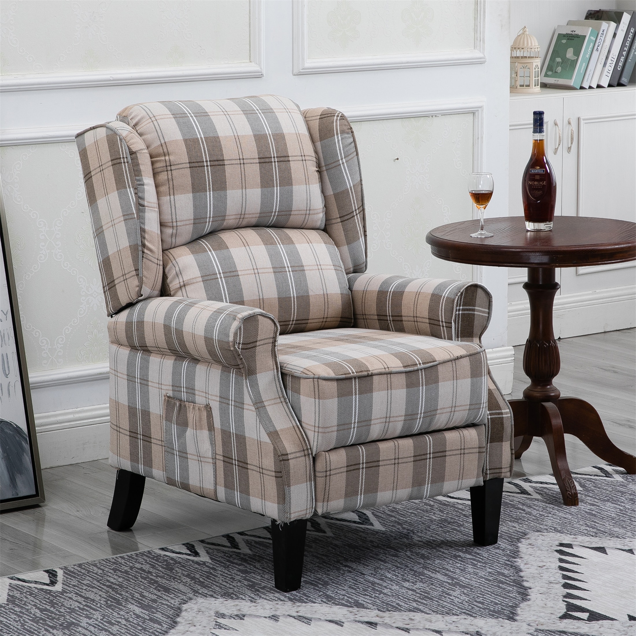 Upholstered recliner on sale chair