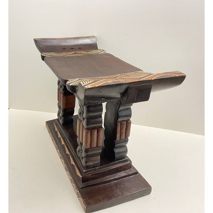 Handmade Palace Pillar Stool (Ghana)