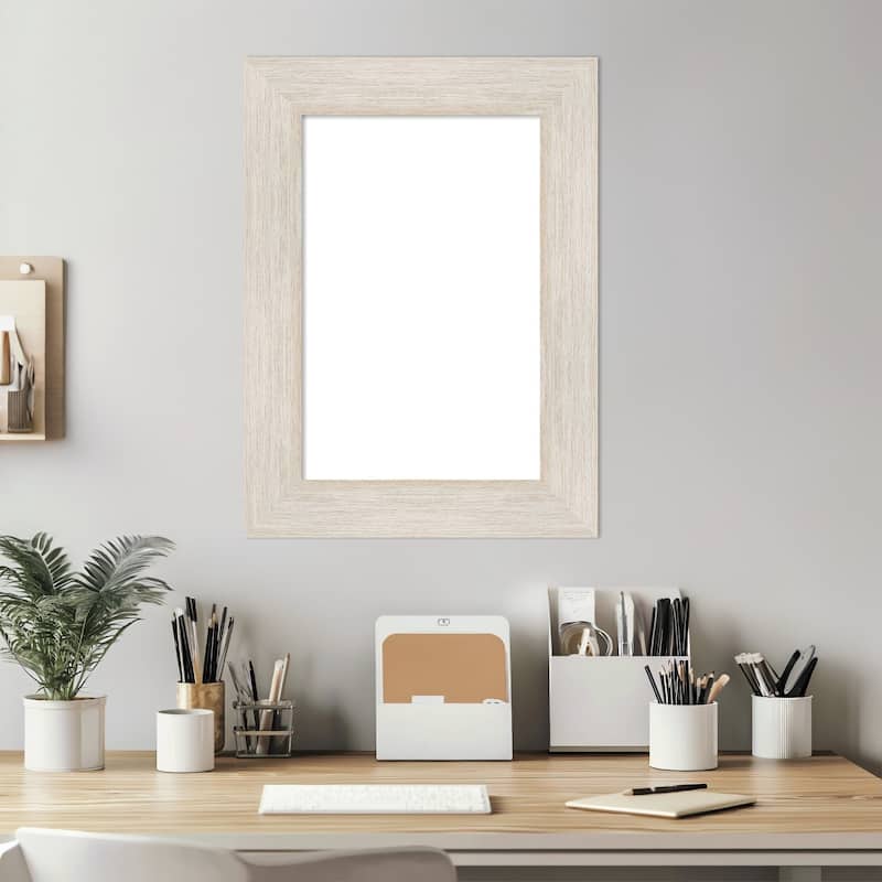 Amanti Art Hardwood Chocolate Framed Dry Erase Magnetic Board
