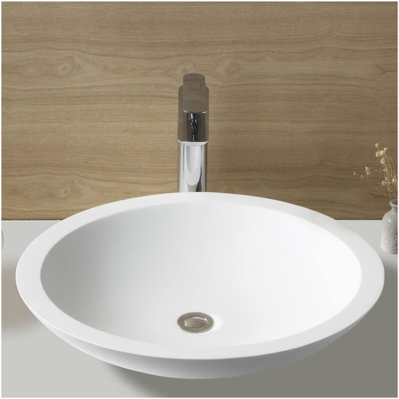 Karran USA QM162 Quattro Matte 19-1/4" Circular Acrylic Vessel
