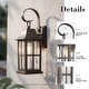 preview thumbnail 4 of 15, Classic Outdoor Wall Lantern with Water Rippled Glass