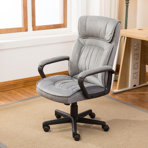 Microfiber office chair high back discount