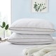 preview thumbnail 16 of 19, Medium-Firm 2-inch Gusset Feather and Down Pillows Set of 2 Firm - King