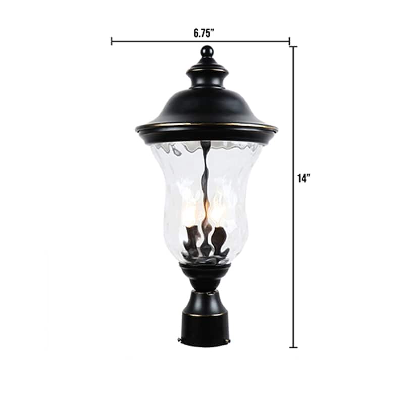 Drusilla 2-Light Lantern Head - Imperial Black