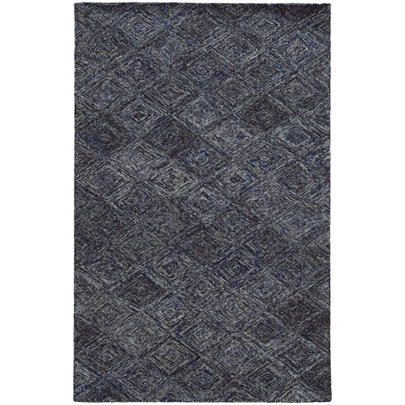 Style Haven Colorscape Handmade Loop Pile Faded Diamond Wool Rug
