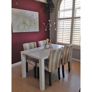 Simple Living Felix Glossy White Dining Table Free Shipping Most Helpful Beautiful Table