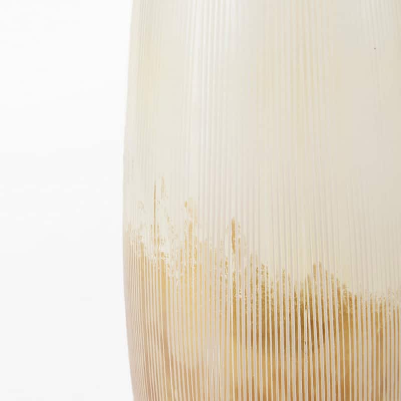 Agnetha Gold And Cream Glass Vase (14")