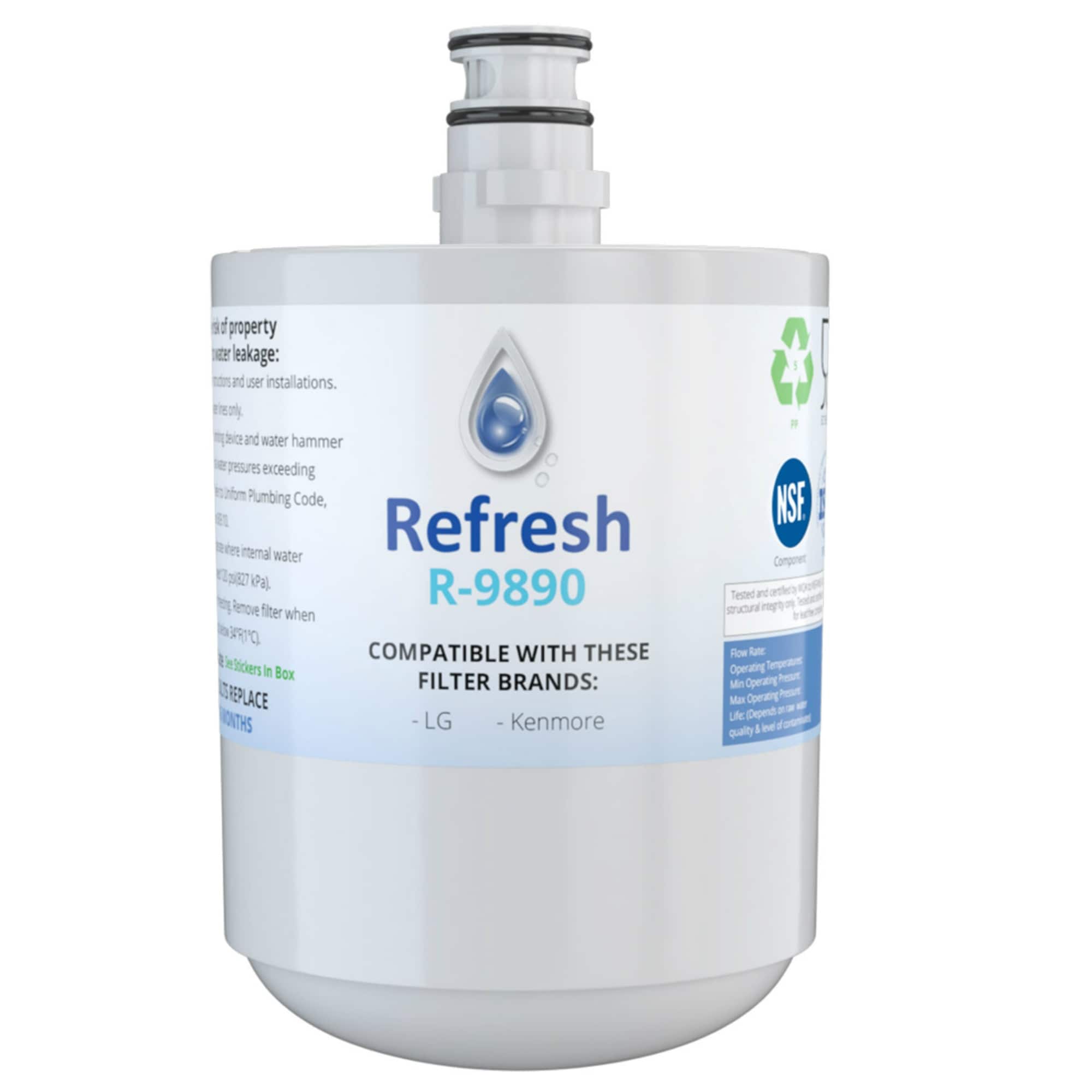 by Refresh Replacement For LG LFX25973D Refrigerator Water Filter