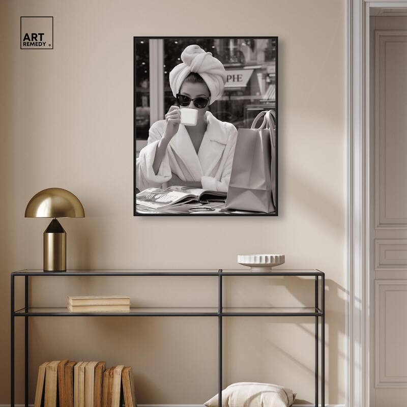 Early Morning Coffee Canvas by Art Remedy