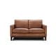 preview thumbnail 4 of 6, Oakburn Four Piece Leather Sofa, Loveseat, Chair and Ottoman Set with Wood Base