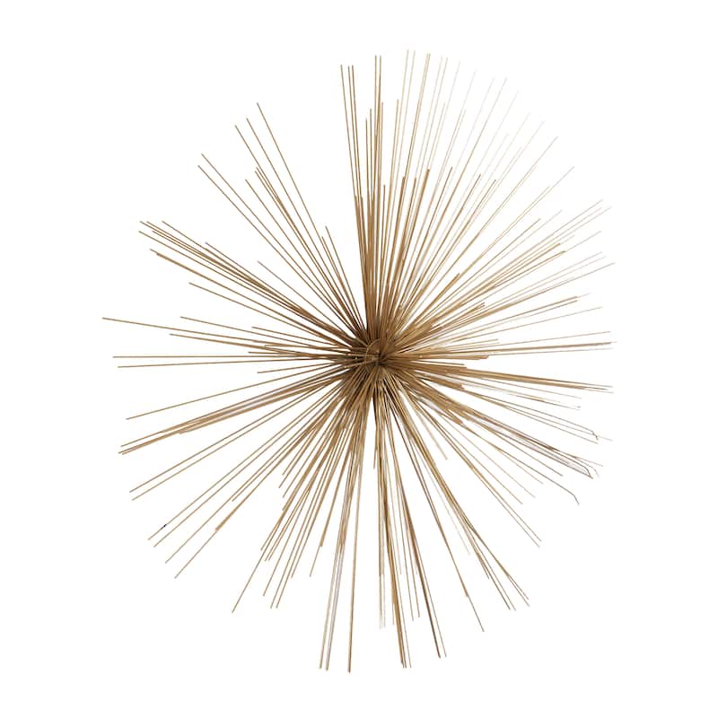 Gold Metal Large 3D Starburst Home Wall Decor