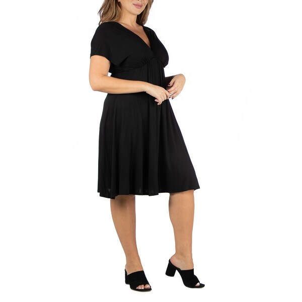 plus size empire waist dresses with sleeves