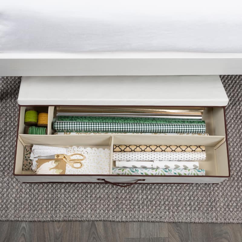 Household Essentials Gift Wrap Organizer with Lid - 36.4"L x 15.4"W x 7.3"H