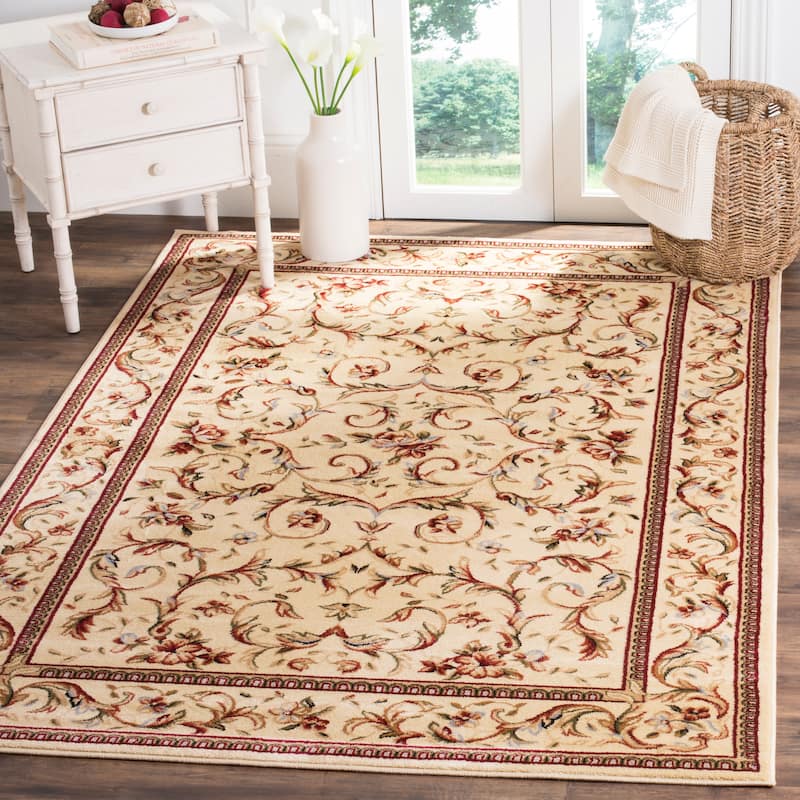 SAFAVIEH Lyndhurst Charlsie Traditional Oriental Rug - 5'3" x 7'6" - Ivory/Ivory