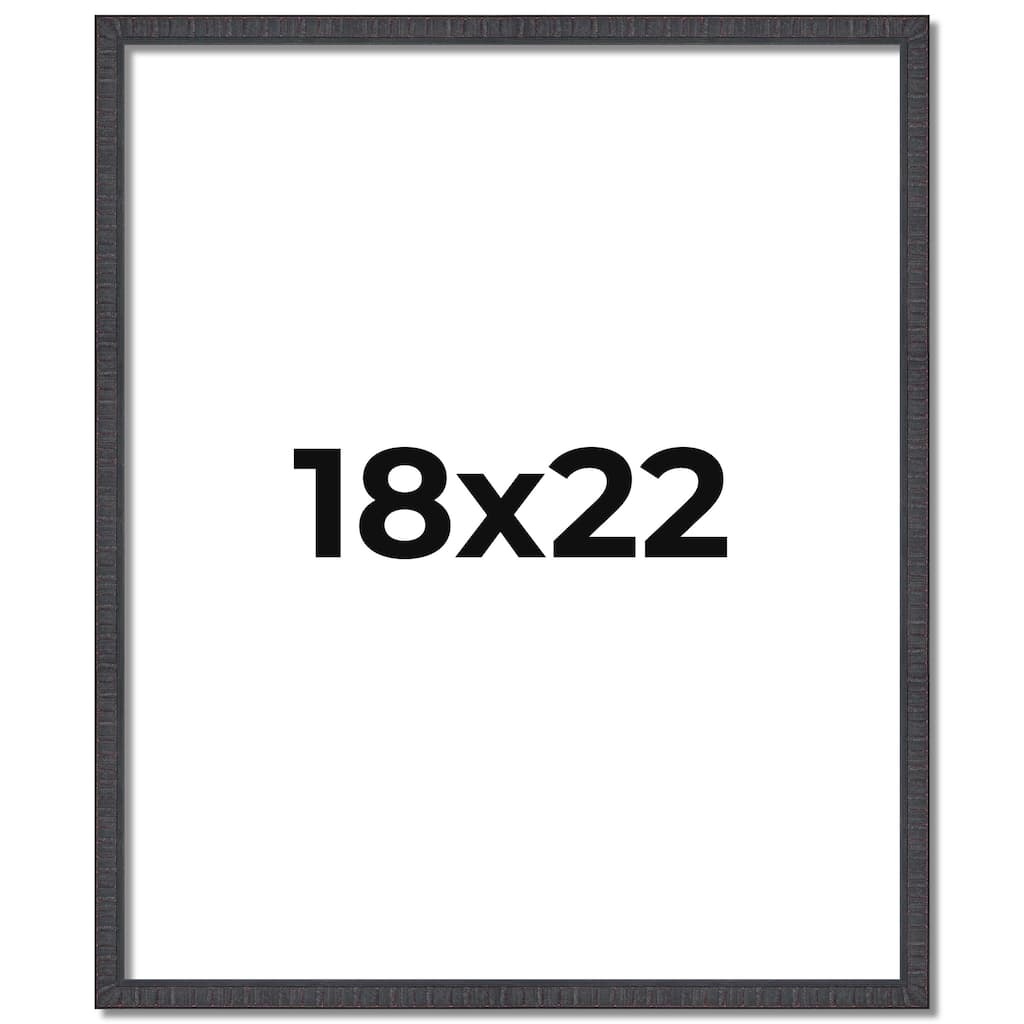 18x22 Frame Brown Solid Wood Picture Frame - Complete Modern Photo