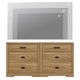 preview thumbnail 53 of 71, WAMPAT Mid Century Modern Dresser, 31.9" Tall Storage Cabinet with Drawers