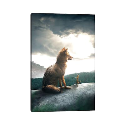 iCanvas "The Fox And Squirrel" by Zenja Gammer Canvas Print