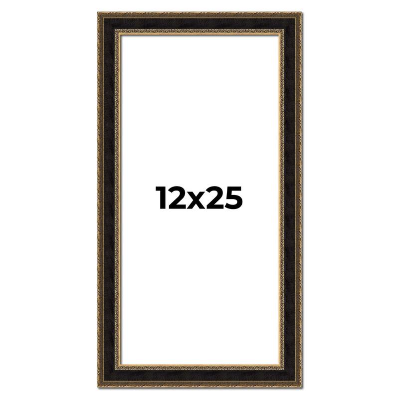 12x25 Frame Gold Antique Vintage Sold Wood Picture Frame | 1.75 Inch