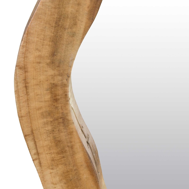3D-Edge Solid Wood Wall Mirror by East at Main