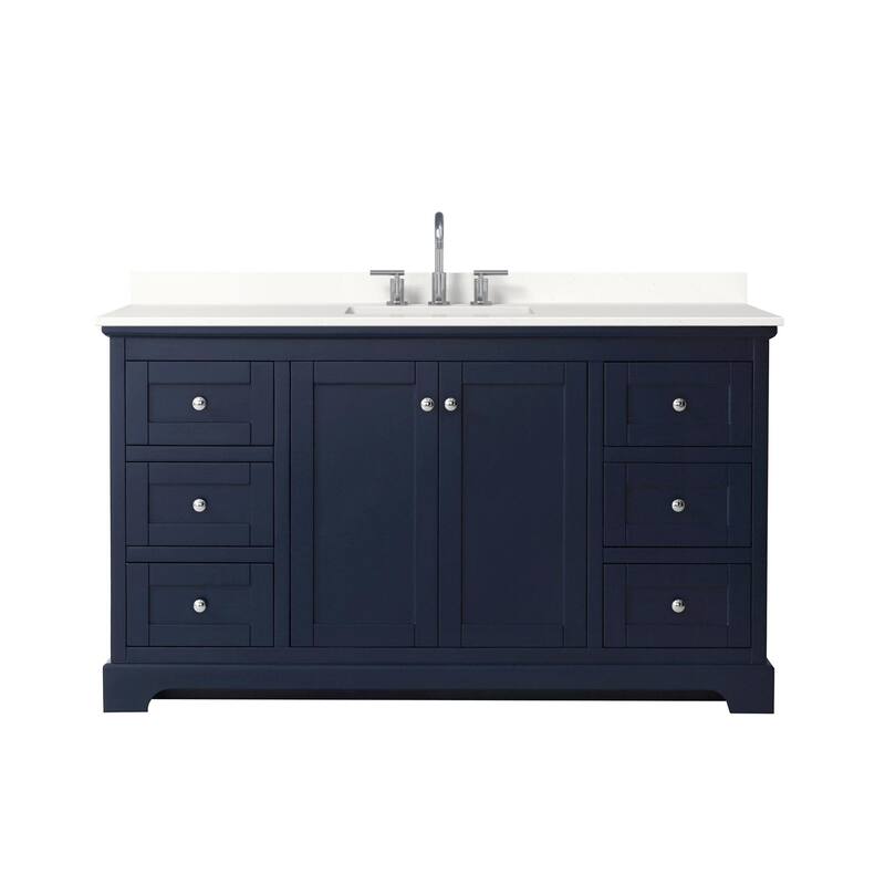 Wyndham Collection WCV232360S-QTZ-US3MXX Avery 60" Free Standing