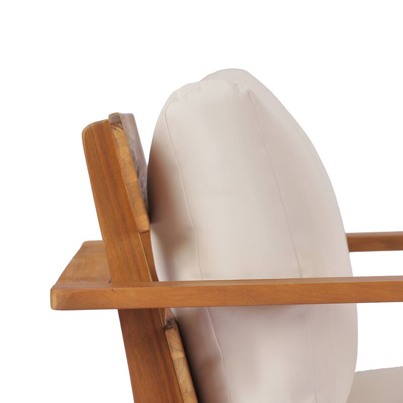 Christopher Knight Home - Mid-Century Modern Acacia Wood Outdoor Club Chair