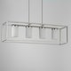 preview thumbnail 4 of 2, Maxim 10288SW Lateral 4 Light 36" Wide Pillar Candle Linear Pendant