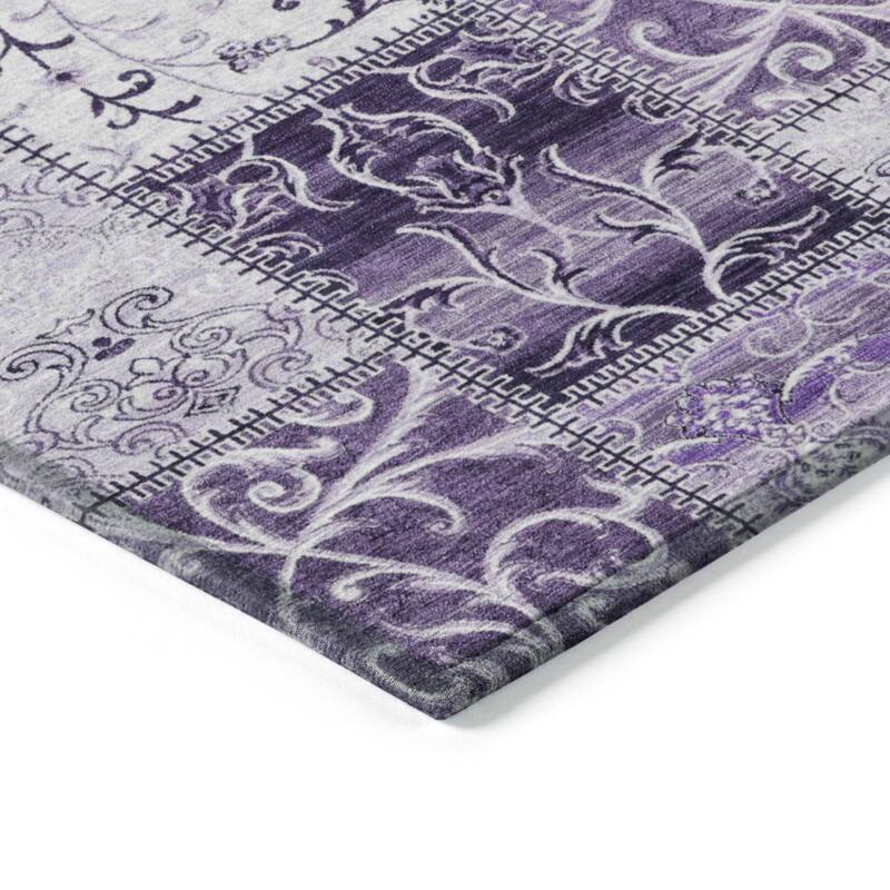 Mana Patchwork Weather Resistant Blended Style Outdoor Rug