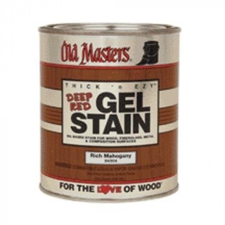Shop Old Masters 84204 Deep Red Gel Stain Vintage Burgundy 1 Quart