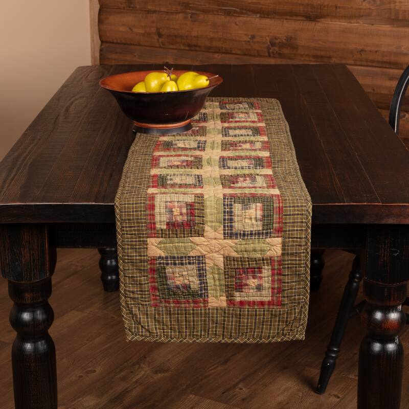 Tea Cabin Quilted Runner - 13x48