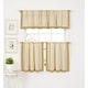 preview thumbnail 2 of 22, Wilton Colorblock Kitchen Window Tiers, Set of 2