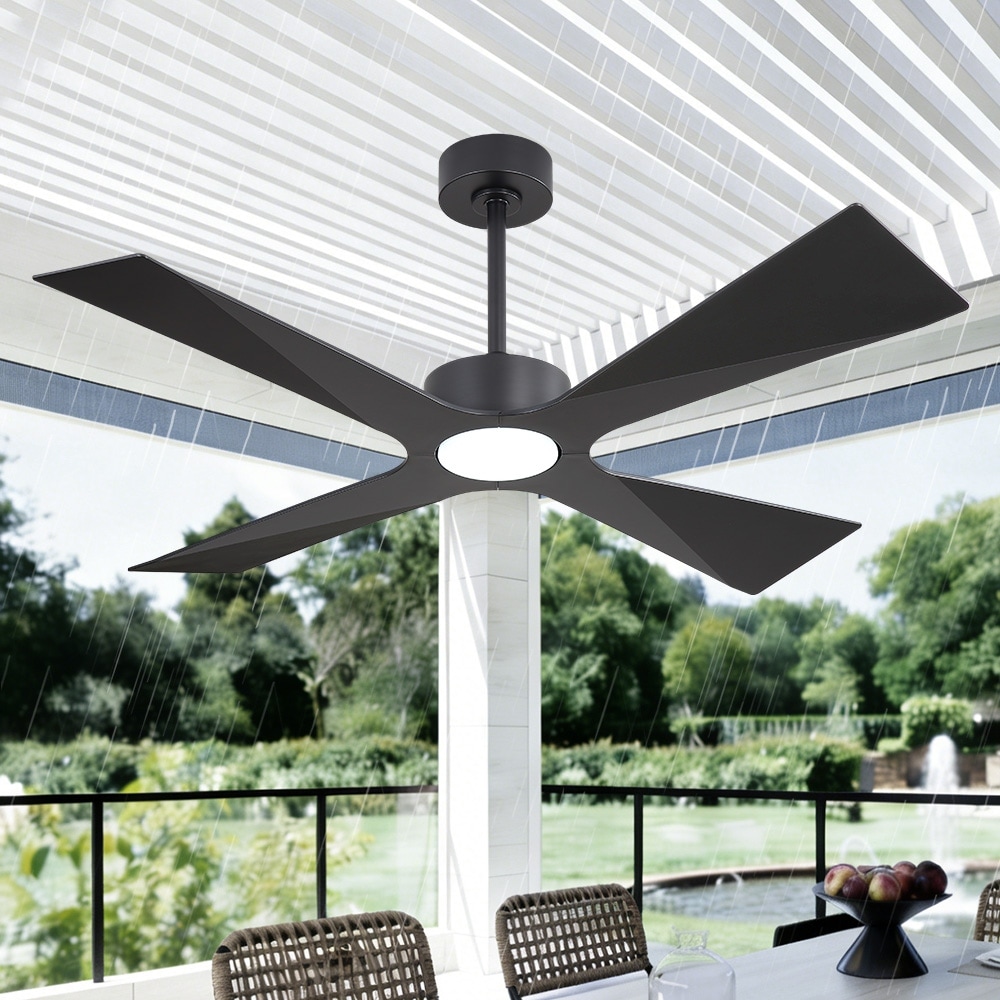 MLiAN 54 In. 4 -ABS Blades Wet Rated Outdoor Ceiling Fan with Remote