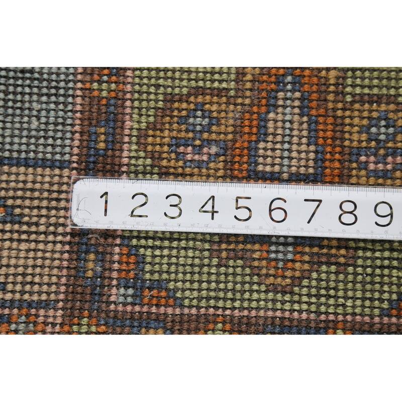 Light Blue Tribal Kazak Oriental Area Rug Handmade Wool Carpet - 8'3"x 9'11"