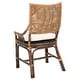 preview thumbnail 10 of 34, SAFAVIEH Donatella Coastal Rattan Cushion Chair - 22" W x 24" L x 37" H