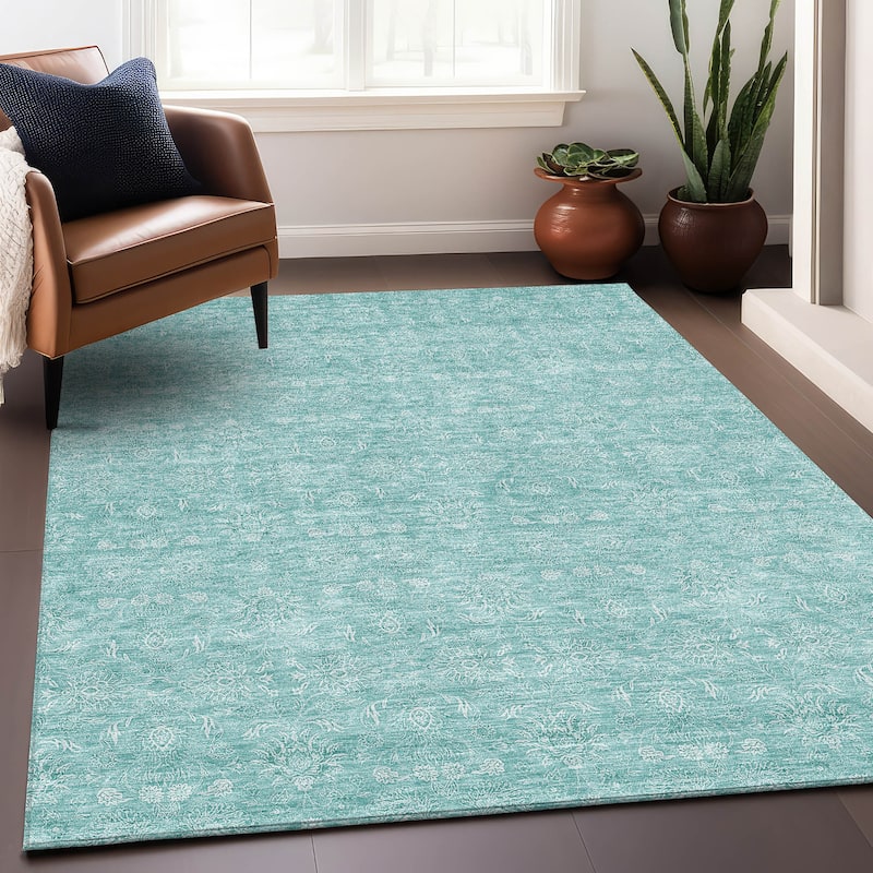 Premium Washable Super Soft Traditional Borderless Mayfield Rug