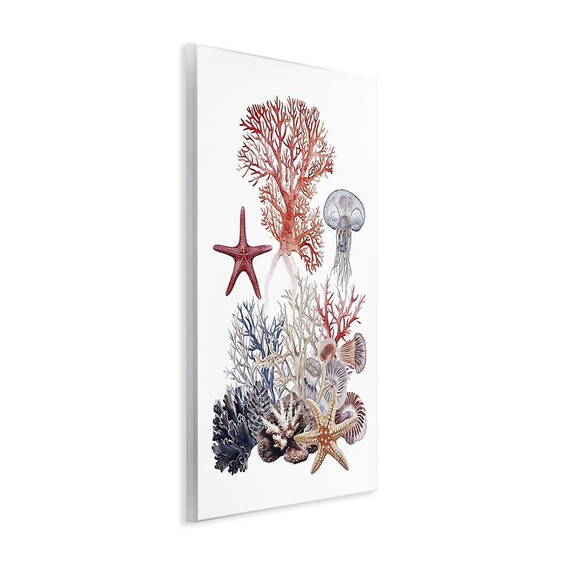 Stupell Aquatic Animals & Coral Wall Plaque Art Design By Ramona Murdock
