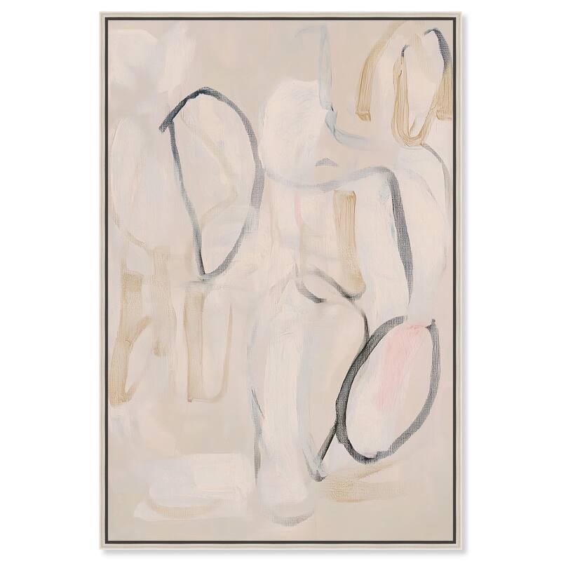 Faded Outlines II Canvas by Art Remedy - 20" x 30" - Silver