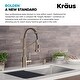 preview thumbnail 31 of 36, Kraus Bolden 2-Function 1-Handle Commercial Pulldown Kitchen Faucet