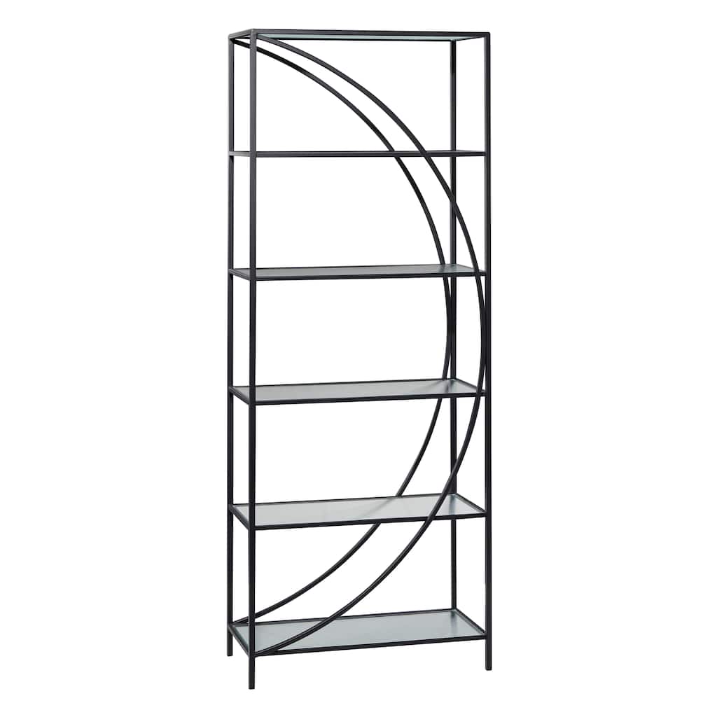 Metal 6 Shelves Shelving Unit - Black - Roche River Decor
