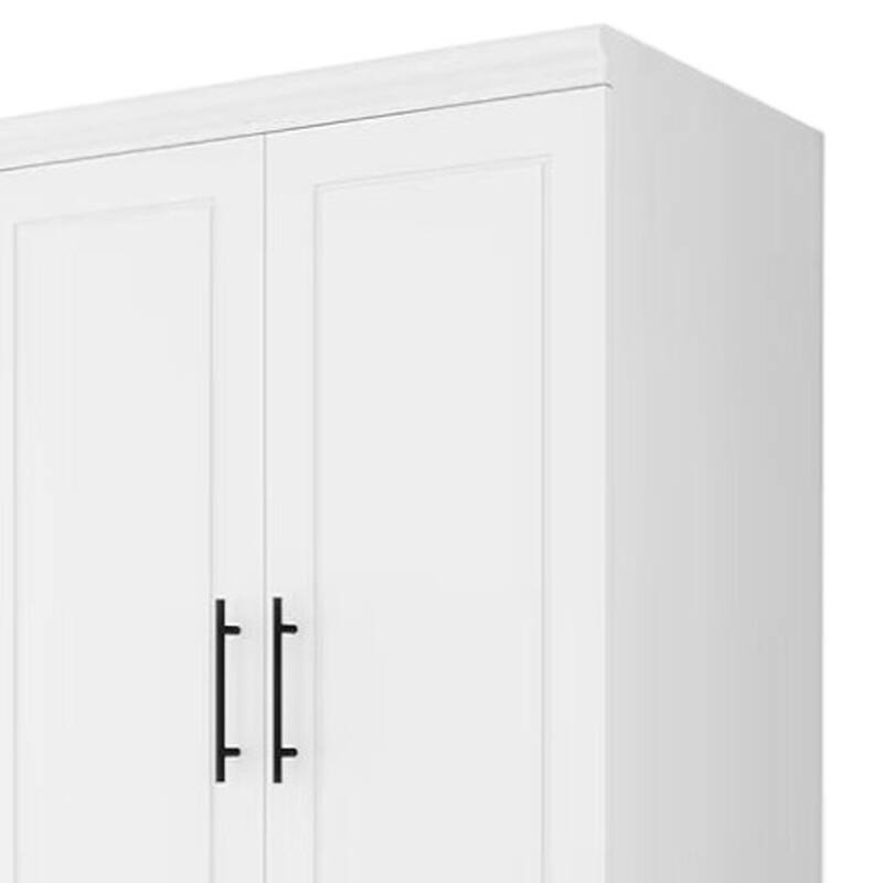 HomeRoots 71" White Four Door Combo Dresser
